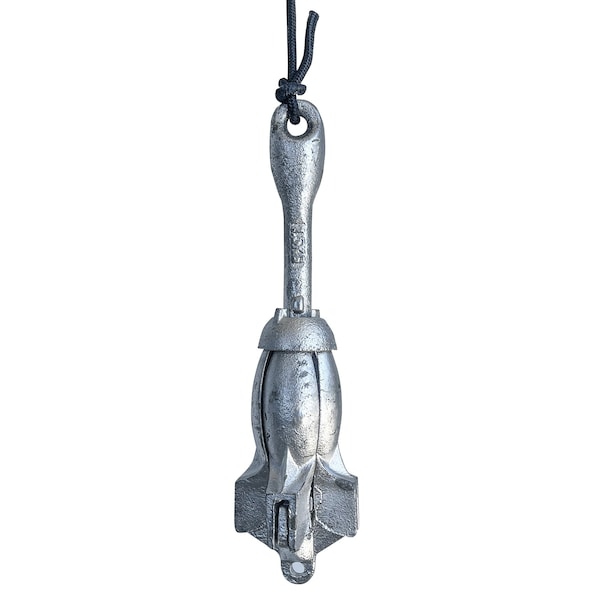 Kuda Kayak or Stand Up Paddle Board Anchor, Galvanized Steel, 3.5 lbs, 32ft Rope - SUPA35