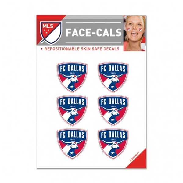 Wincraft MLS FC Dallas Tattoo Face Cals - 1493442644