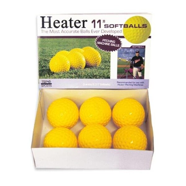 Heater Heater PMB34 11 in. Pitching Machine Softballs; Dozen - PMB34