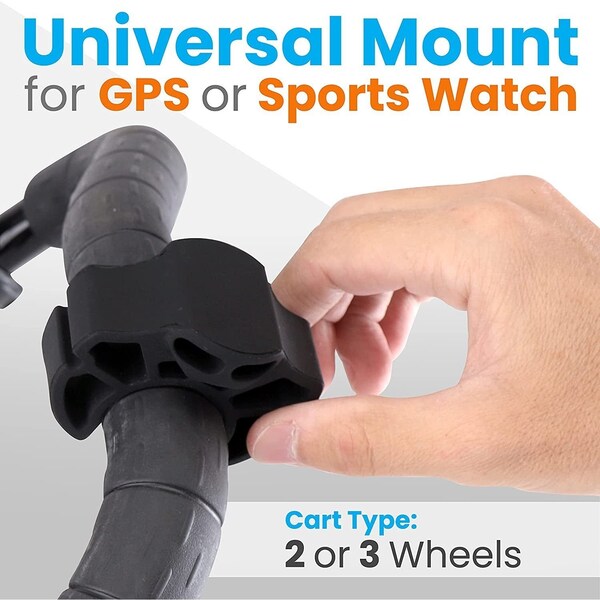 Serenelife Golf Cart GPS Watch Holder Mount - Holds GPS Watch or Standard Watch - SLGZWHD
