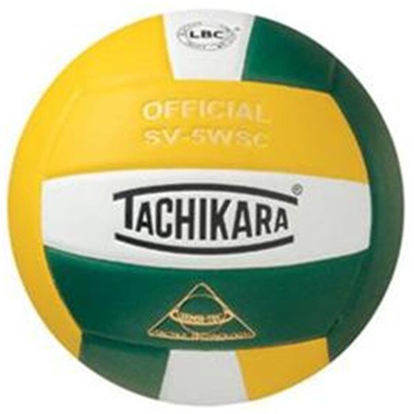 Superjock Sensi-Tec Composite High Performance Volleyball - Gold-White-Dark Green - SU3764045