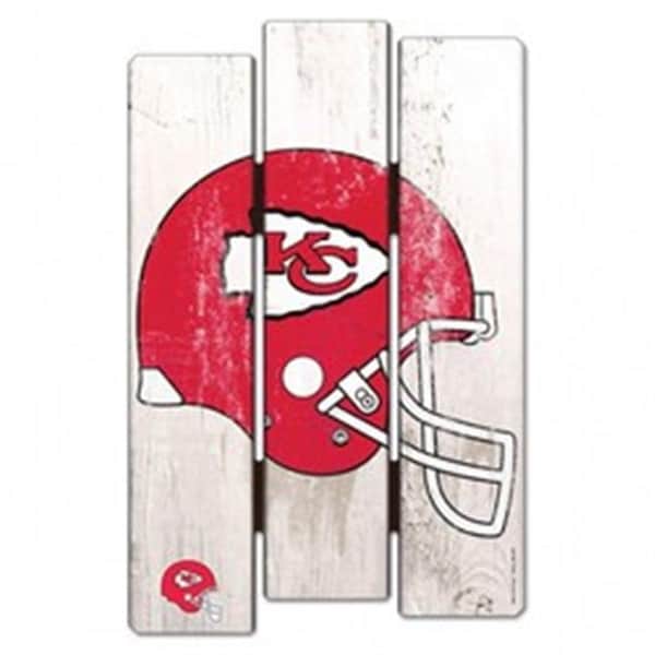 Wincraft Kansas City Chiefs Sign 11x17 Wood Fence Style - 3208511244