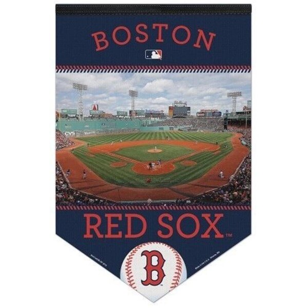 Caseys Boston Red Sox Banner 17x26 Pennant Style Premium Felt - 3208549033