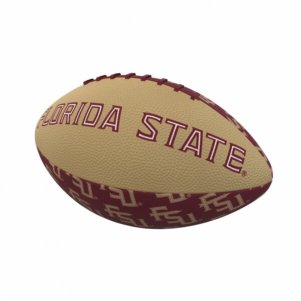 Logo Brands FL State Repeating Mini-Size Rubber Football - 136-93MR-3