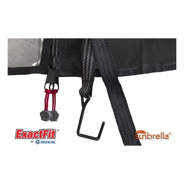 Eevelle ExactFit Sunflair Enclosure 2 Passenger Roof & 4 passenger seating - Red - EFSFE24-RED