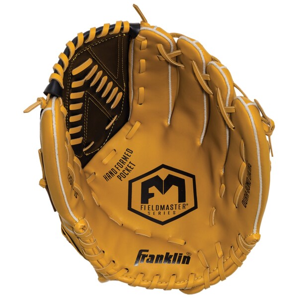 Franklin Sports Franklin Black/Tan Synthetic Leather Right-handed Baseball Glove 13 in. 1 pk - 22601
