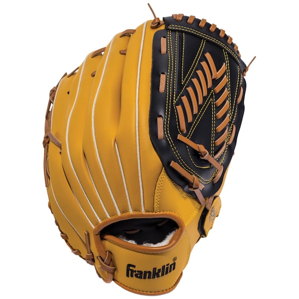 Franklin Sports Franklin Black/Tan Synthetic Leather Right-handed Baseball Glove 13 in. 1 pk - 22601