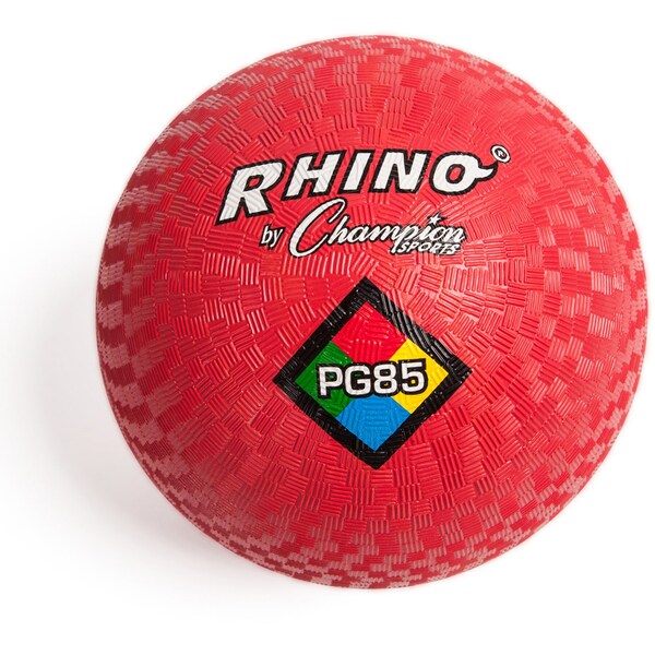 Champion Sports Playground Ball, 8.5in, Red, PK3 - PG85RD
