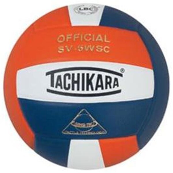 Tachikara Tachikara SV5WSC.OWN Sensi-Tec Composite High Performance Volleyball - Orange-White-Navy - SV5WSC.OWN