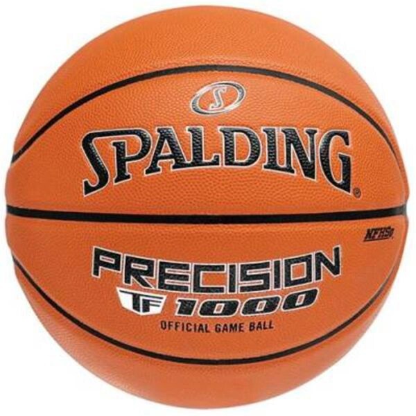 Spalding 29.5 in. Precision NFHS Indoor Game Basketball, Orange - 1457060