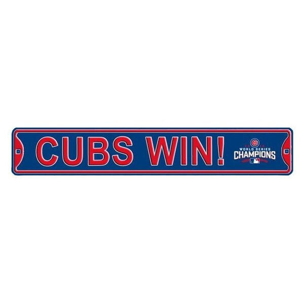 Authentic Street Signs Authentic Street Signs 30238 Cubs Win World Series 2016 Street Sign - 30238