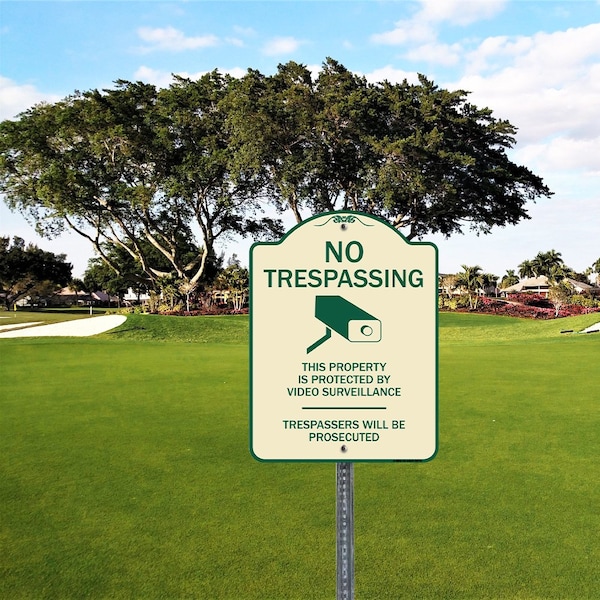 Signmission Designer Series-Golf Cart Parking Only Tan & Green Heavy-Gauge Aluminum - A-DES-TG-1824-9839
