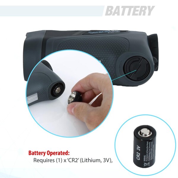 Serenelife Golf Laser Range Finder Monocular w/ Pin-Seeking/Zoom Sight, SLGRF30BK - SLGRF30BK