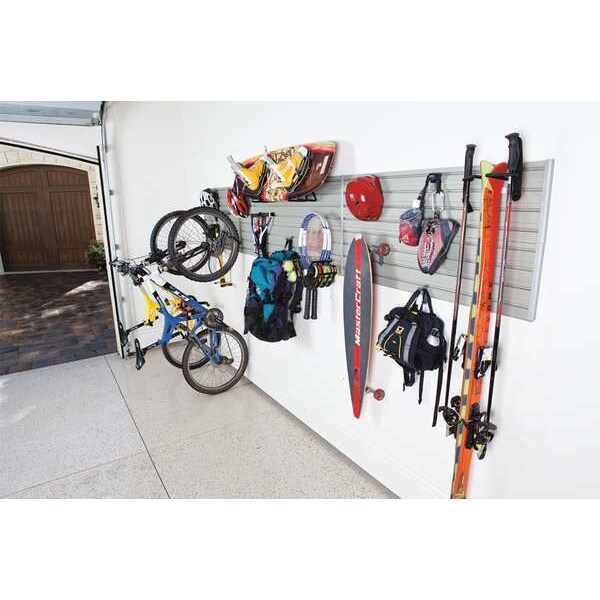 Flow Wall Sports Storage System, Silver, 15 Hooks15 - FWS-4812-6SB12