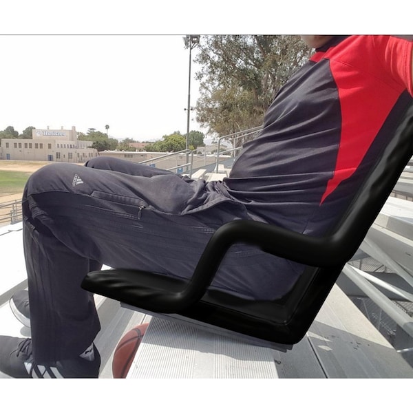 Home-Complete Wide Stadium Seats - Bleacher Cushion Set with Padded Support, Armrests by, 2PK - HC-3002-2