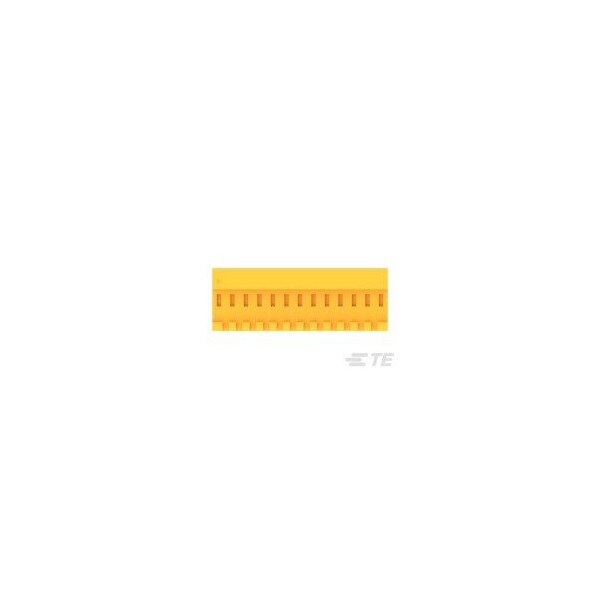 Te Connectivity Board Connector, 13 Contact(S), 1 Row(S), Female, 0.156 Inch Pitch, Idc Terminal, Locking, Orange - 4-640426-3