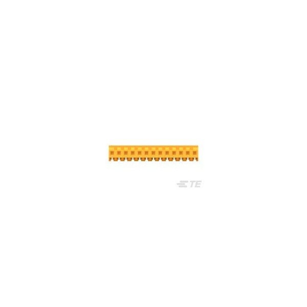Te Connectivity Board Connector, 13 Contact(S), 1 Row(S), Female, 0.156 Inch Pitch, Idc Terminal, Locking, Orange - 4-640426-3