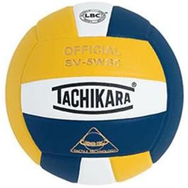 Tachikara Tachikara SV5WSC.GWN Sensi-Tec Composite High Performance Volleyball - Gold-White-Navy - SV5WSC.GWN