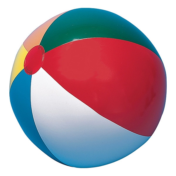 Champion Sports Beach Ball, Multi-Color, 36 in Dia - IB36