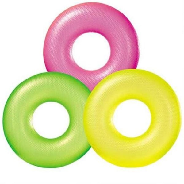 Intex Intex 59262EP 36 dia. Neon Frosted Inflatable Tubes - Assorted Colors - 3003.265