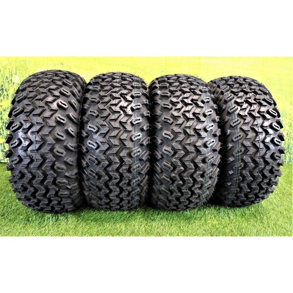 Antego 22x11.00-10 with 10x7 Matte Black Wheels for Golf Cart Single - A107010130422110010