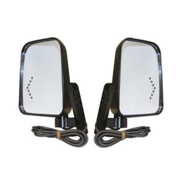 Ilc Replacement for Ezgo / Cushman / Textron PRO FIT Side View Mirror KIT With LED Turn Signals - PRO FIT SIDE VIEW MIRROR KIT WITH LED TURN SIGNAL