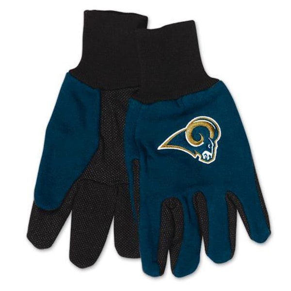 Mcarthur Towels & Sports Los Angeles Rams Two Tone Adult Size Gloves - 9960690680
