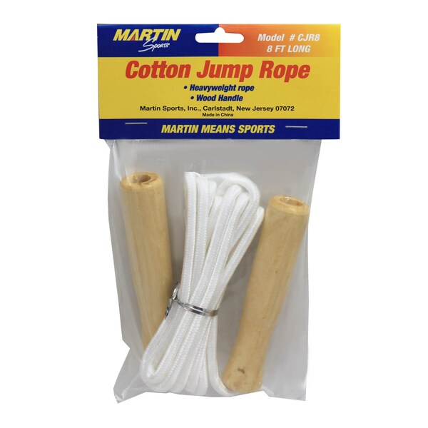 Martin Sports Cotton Jump Rope, 8ft, PK6 - CJR8