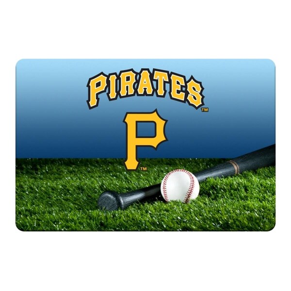 Gamewear Pittsburgh Pirates Pet Bowl Mat Team Color Baseball Size Large - 1294002846