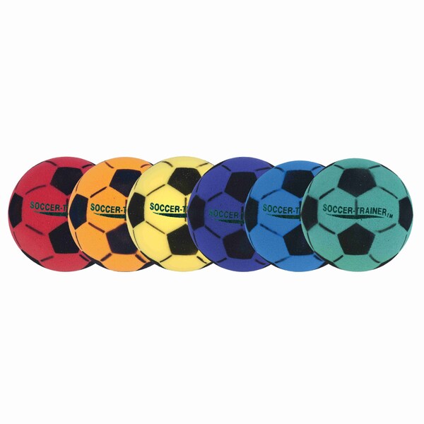 Champion Sports Ultra Foam Soccer Ball Set, 8", Colors, PK6 - FSBSET
