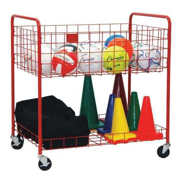 Champion Sports Back Ease Storage Sports Cart, 2 Level - OCLX
