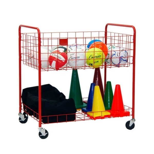 Champion Sports Back Ease Storage Sports Cart, 2 Level - OCLX