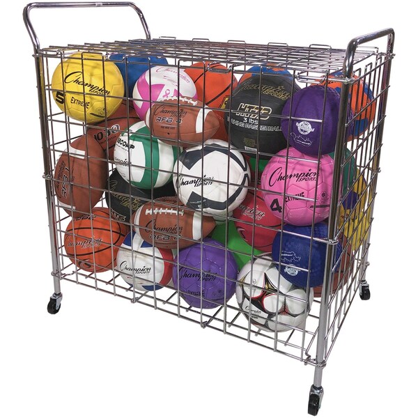 Champion Sports Portable Lockable Hinged 20 Ball, Locker - BLX