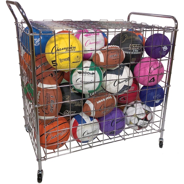 Champion Sports Portable Lockable Hinged 20 Ball, Locker - BLX