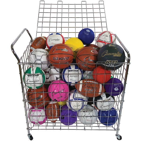 Champion Sports Portable Lockable Hinged 20 Ball, Locker - BLX