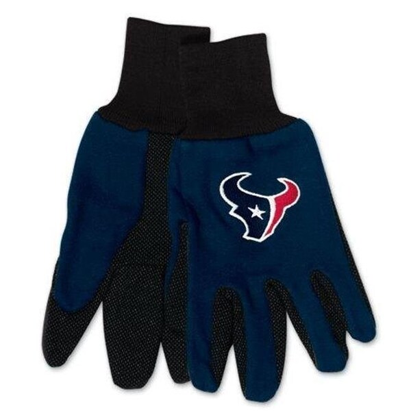 Mcarthur Towels & Sports Houston Texans Two Tone Adult Size Gloves - 9960690684