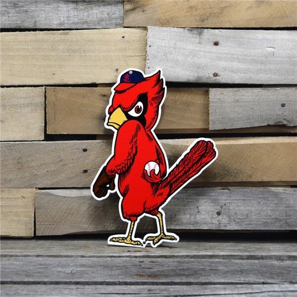 Authentic Street Signs Authentic Street Signs 94017 12 in. Cardinals Angry Bird Steel Logo - 94017