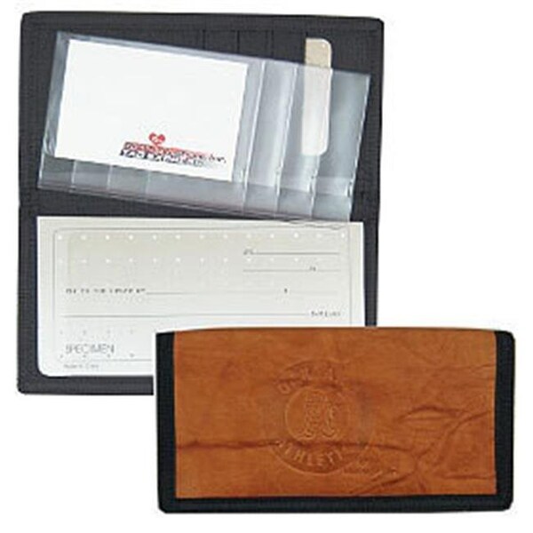 Rico Industries Oakland Athletics Leather/Nylon Embossed Checkbook Cover - 2499454520