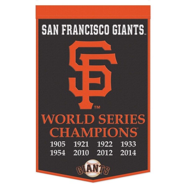 Tokens 24 x 38 in. San Francisco Giants Banner Wool Dynasty Champ Design - TO3350289
