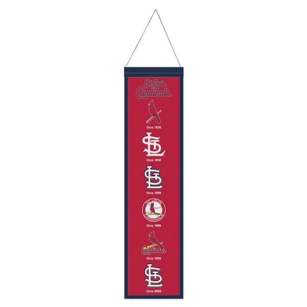 Tokens 8 x 32 in. St. Louis Cardinals Wool Heritage Evolution Design Banner - TO3369296
