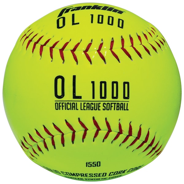 Franklin Sports Franklin Yellow Synthetic Softballs 12 in. 1 pk - 1550D12