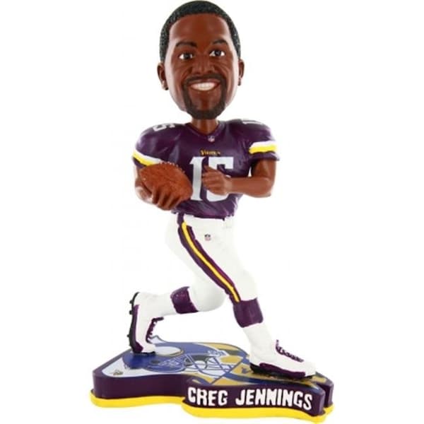 Forever Collectibles Minnesota Vikings Greg Jennings Pennant Base Bobblehead - 8784920584