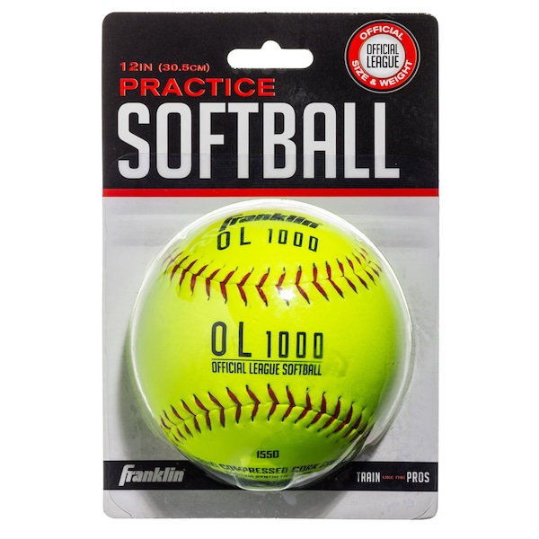 Franklin Sports Franklin Yellow Cork/Rubber Softballs 12 in. 1 pk - 10981