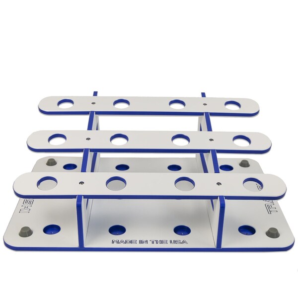 Trapski Fishing Rod Rack, 12 Pole, Waterproof Washdown, Marine Grade, 1.5 in Holes, Fits All Sizes - ROD-HOLDER-WHT