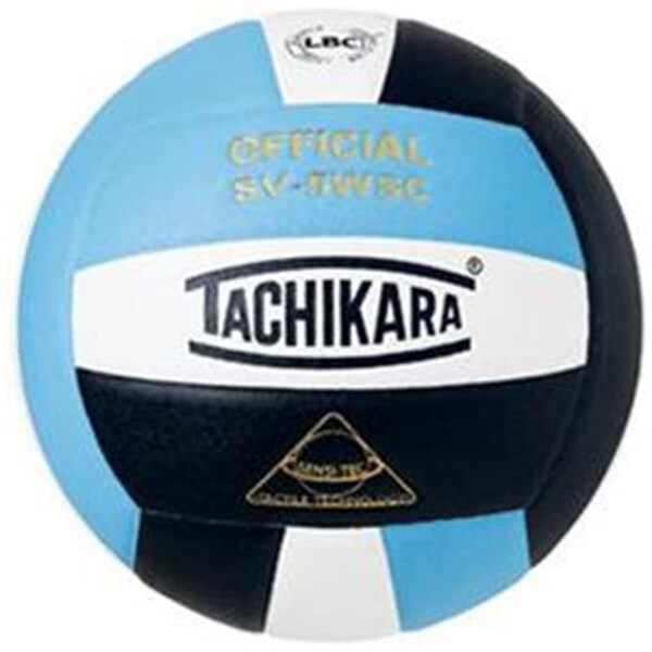 Tachikara Sensi-Tec Composite High Performance Volleyball - Powder Blue-White-Black - TA489613
