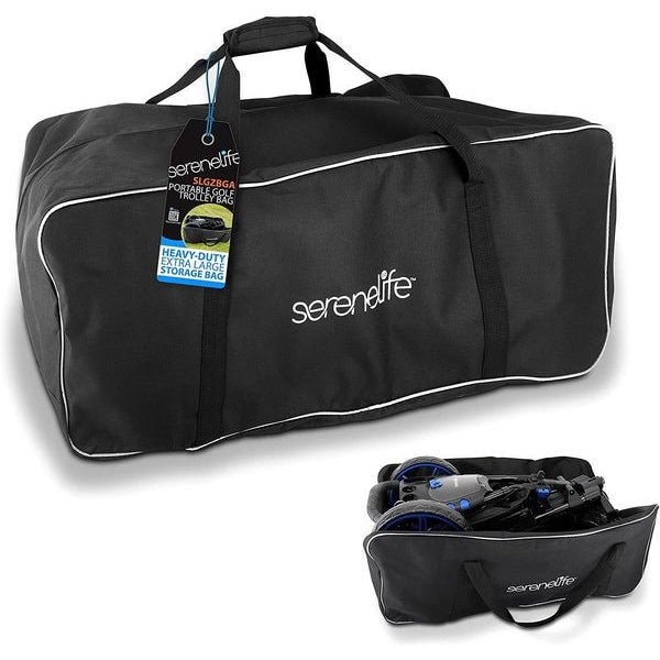 Serenelife Portable Golf Trolley Bag - Heavy-duty Extra Large Storage Bag - SLGZBGA