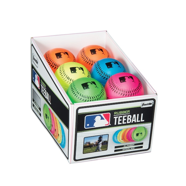 Franklin Sports Franklin Pro Brite Assorted Neon Rubber T-Ball 9 in. 1 pk - 23342S4