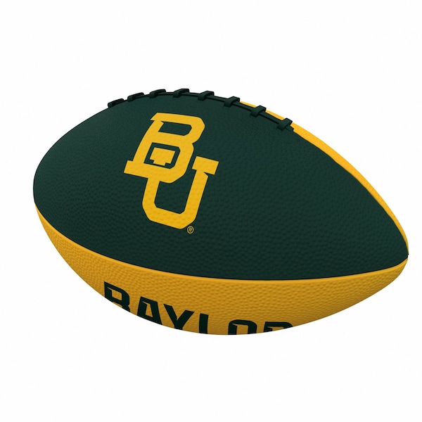 Logo Brands Baylor Pinwheel Junior Size Rubber Football - 111-93JR-2