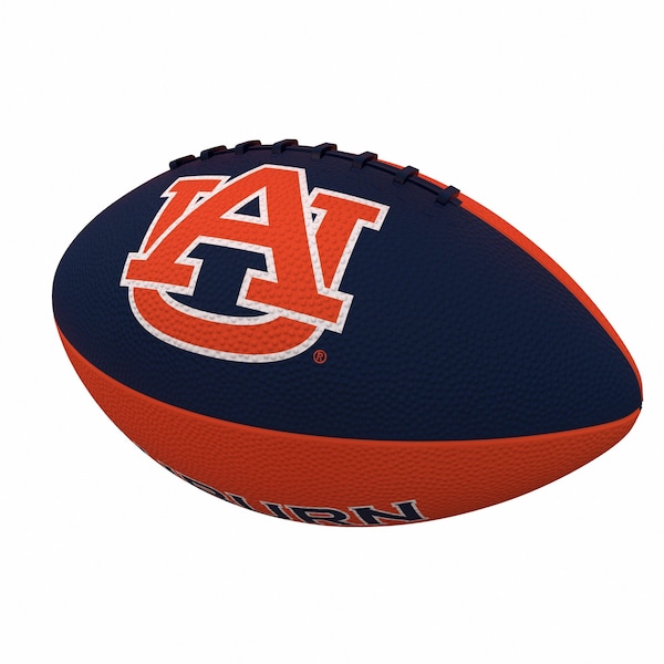 Logo Brands Auburn Pinwheel Logo Junior Size Rubber Football - 110-93JR-2
