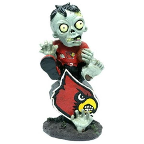 Forever Collectibles Louisville Cardinals Zombie Figurine On Logo with Football - 8784931252